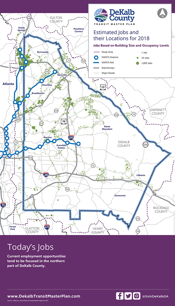 DeKalb Estimated Jobs and Their Locations